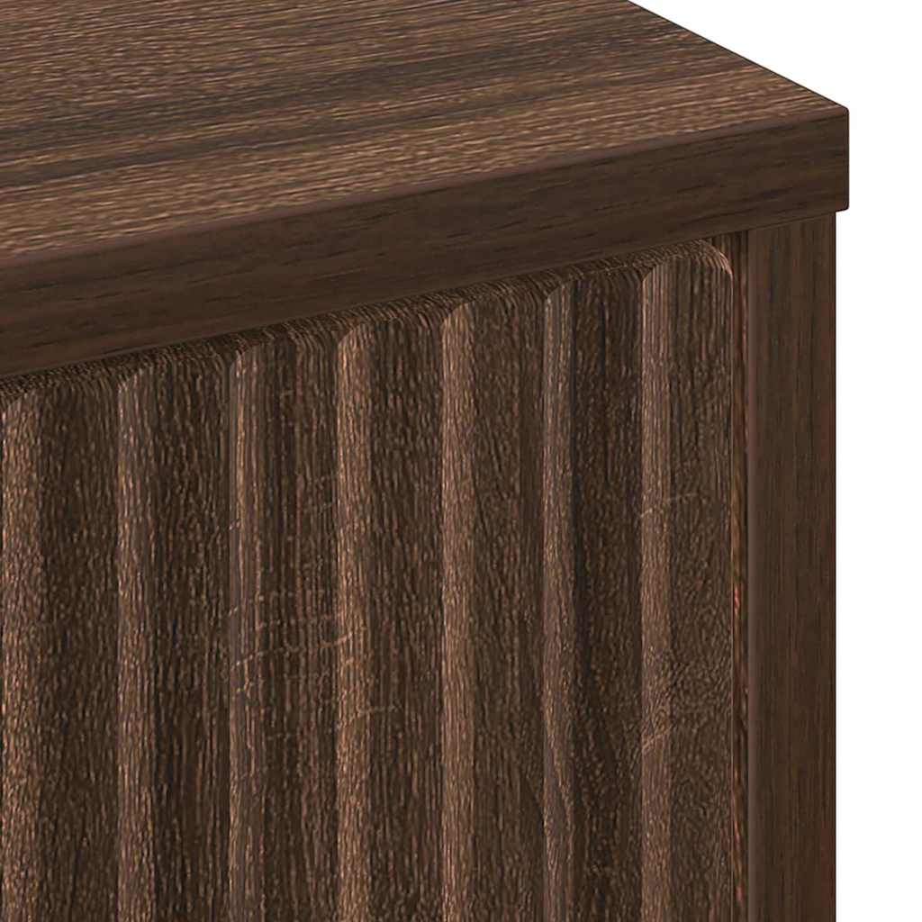 Badezimmer Schrank mit Tür Braun Eichen-Optik 39,5 x 36 x 88 cm