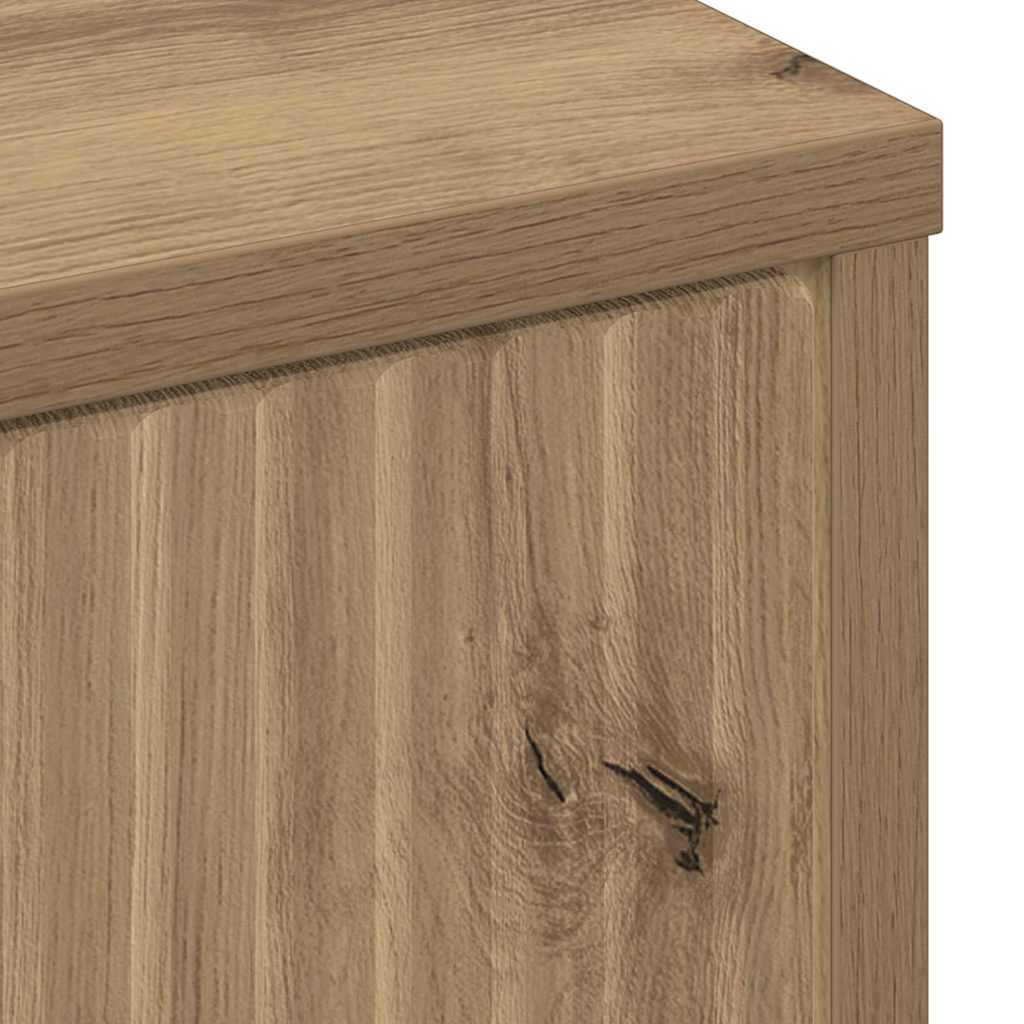 Badezimmer Schrank mit Speicher Artisan-Eiche 39,5 x 36 x 88 cm