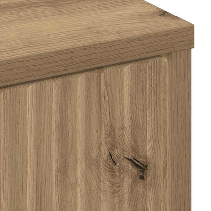 Badezimmer Schrank mit Speicher Artisan-Eiche 39,5 x 36 x 88 cm