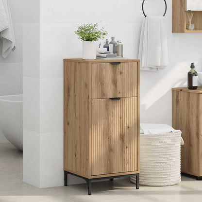 Badezimmer Schrank mit Speicher Artisan-Eiche 39,5 x 36 x 88 cm