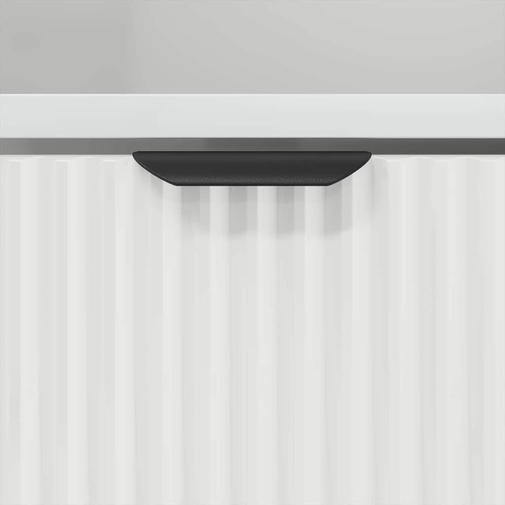 Badezimmerschrank mit Schubladen Weiß 31,5 x 33 x 190 cm