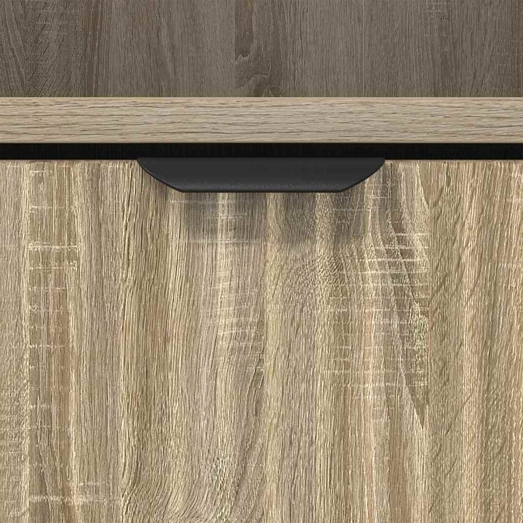 Bad hoher Schrank Sonoma-Eiche 31,5 x 33 x 190 cm Holzwerkstoff