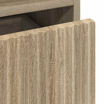 Bad hoher Schrank Sonoma-Eiche 31,5 x 33 x 190 cm Holzwerkstoff