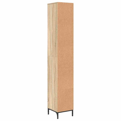 Bad hoher Schrank Sonoma-Eiche 31,5 x 33 x 190 cm Holzwerkstoff