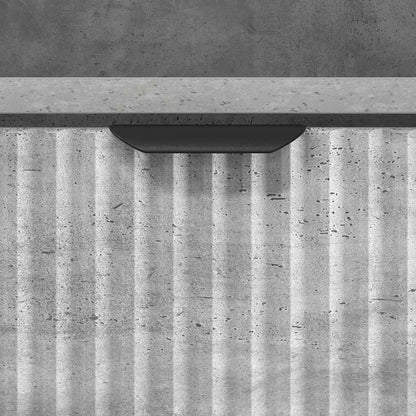 Badezimmerschrank mit Schubladen Beton Grau 31,5 x 33 x 190 cm