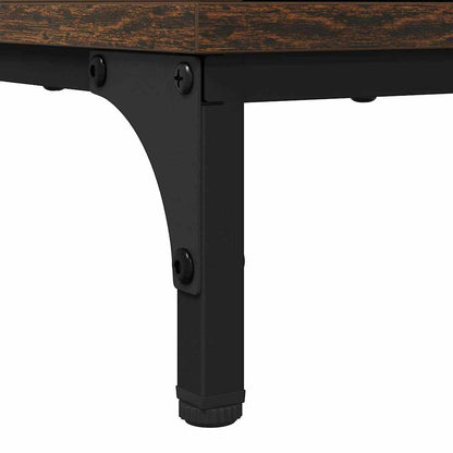 Badezimmerschrank mit Tür Geräucherte Eiche 31,5 x 33 x 190 cm