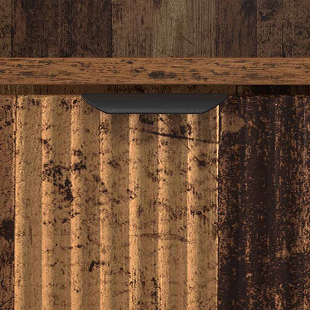 Badezimmerschrank mit Schubladen Altholz 31,5 x 33 x 190 cm