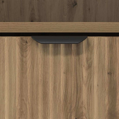 Bad hoher Schrank mit Speicher Artisan-Eiche 31,5 x 33 x 190 cm