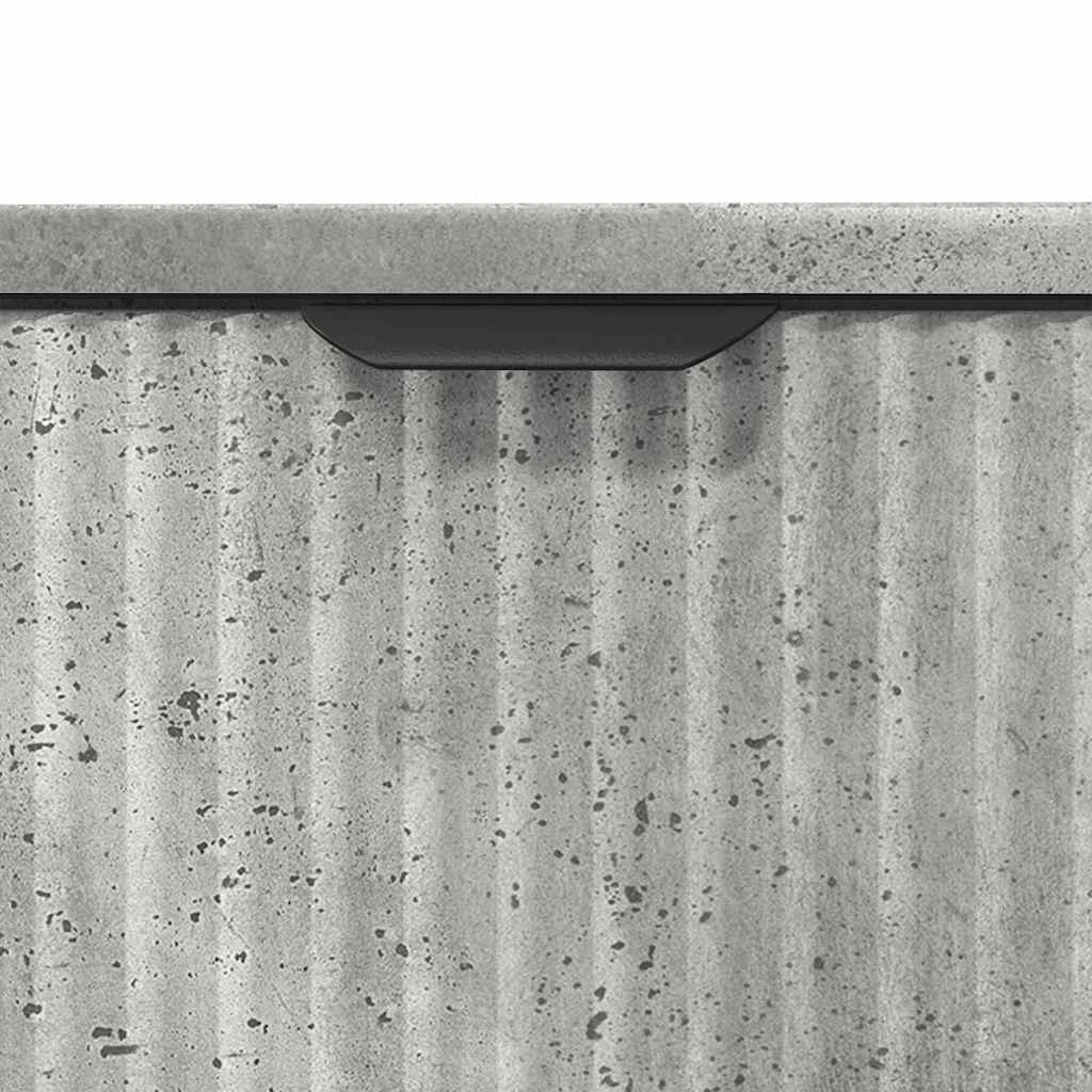 Badezimmer Waschbecken Schrank Betongrau 60,5 x 33,5 x 61 cm