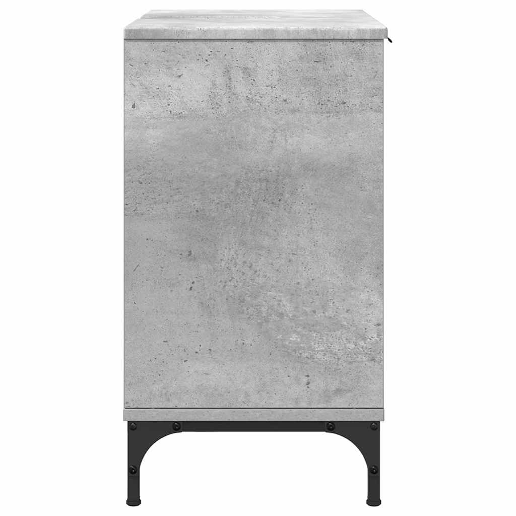 Badezimmer Waschbecken Schrank Betongrau 60,5 x 33,5 x 61 cm