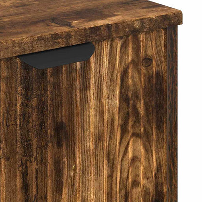 Badezimmer Waschbecken Schrank Räuchereiche 60,5 x 33,5 x 61 cm