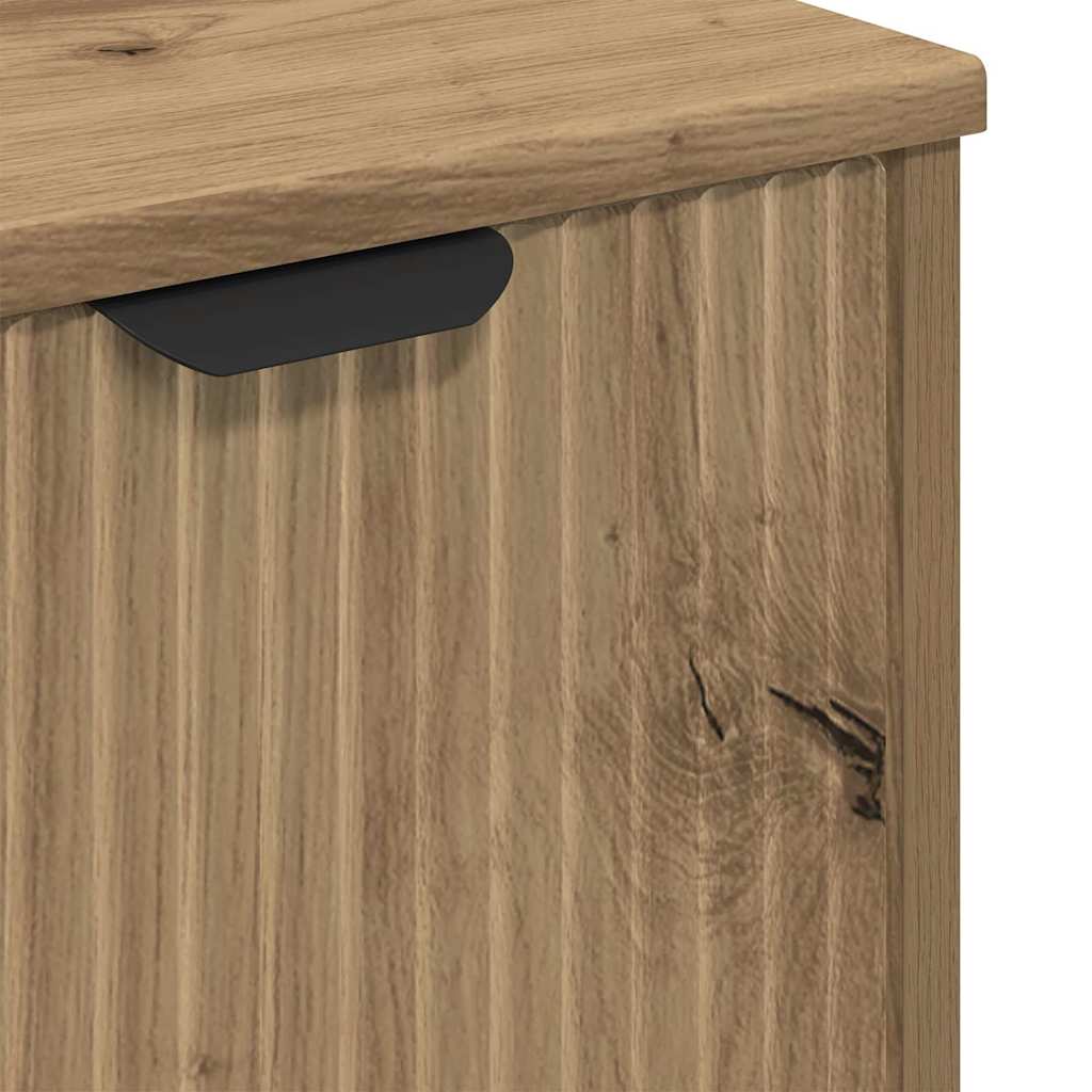 Waschbeckenschrank mit Tür Artisan-Eiche 60,5 x 33,5 x 61 cm