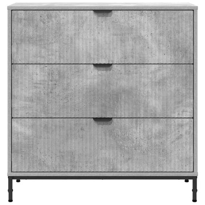 Sideboard Betongrau 79,5 x 33 x 82 cm Holzwerkstoff