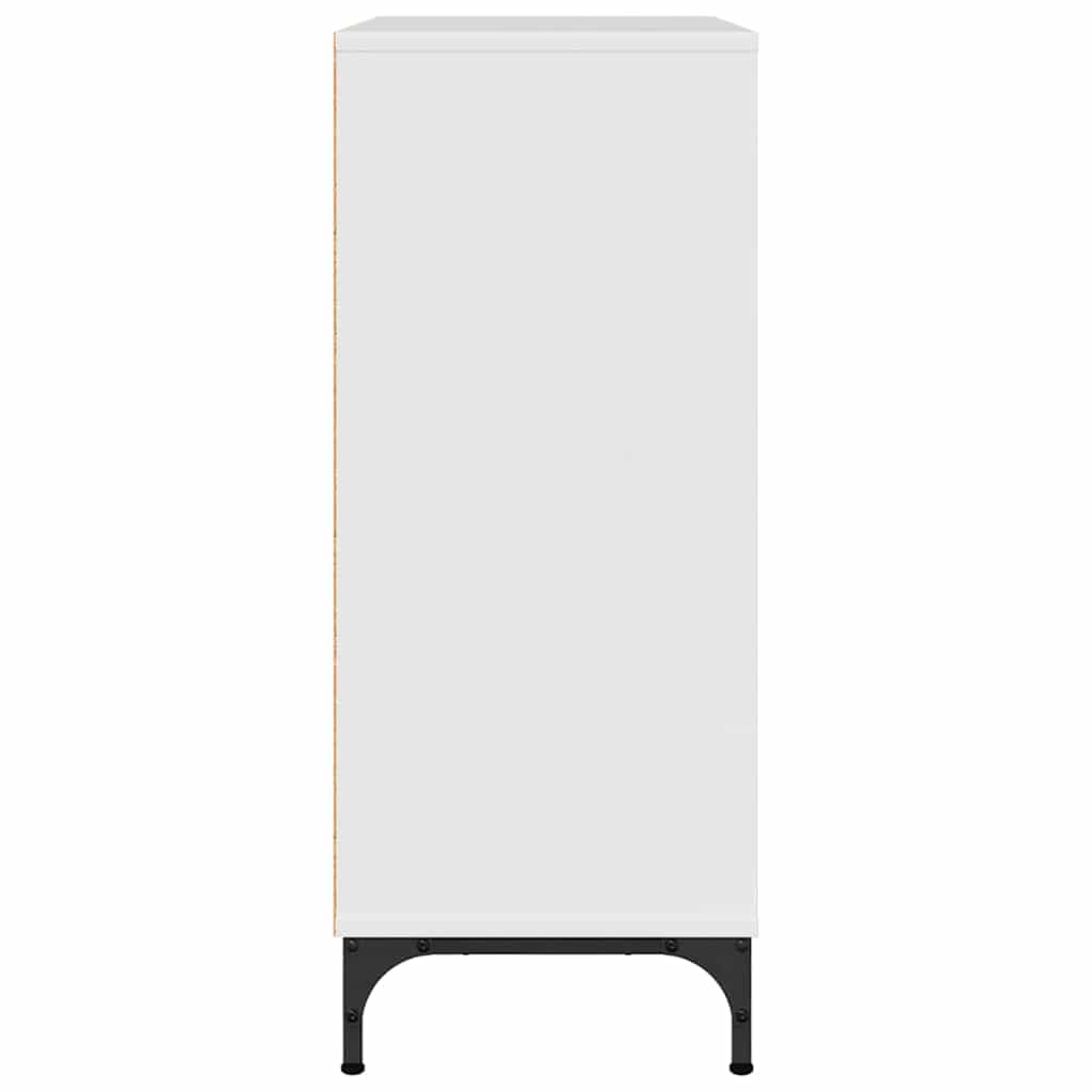 Sideboard Hochglanz-Weiß 79,5 x 33 x 82 cm Holzwerkstoff