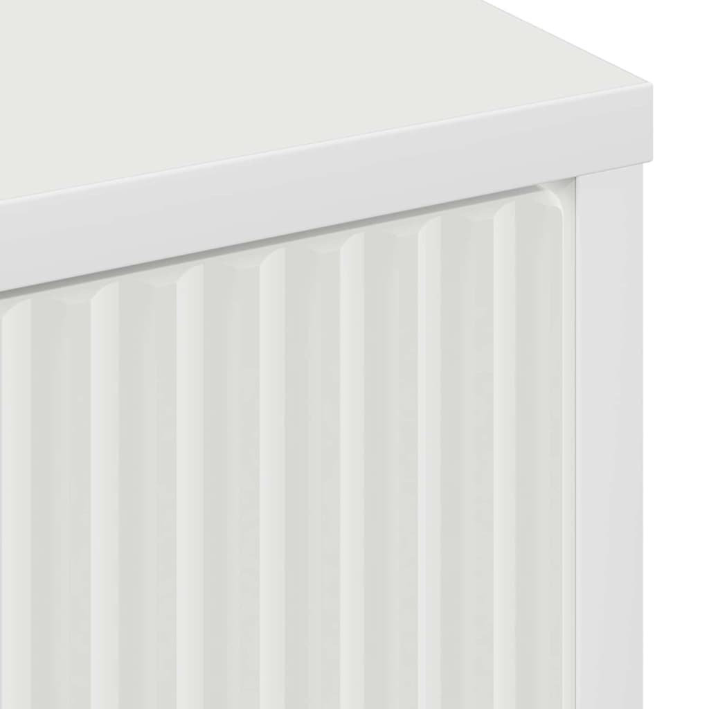 Sideboard mit Schubladen Weiß 89,5 x 33 x 82 cm Holzwerkstoff