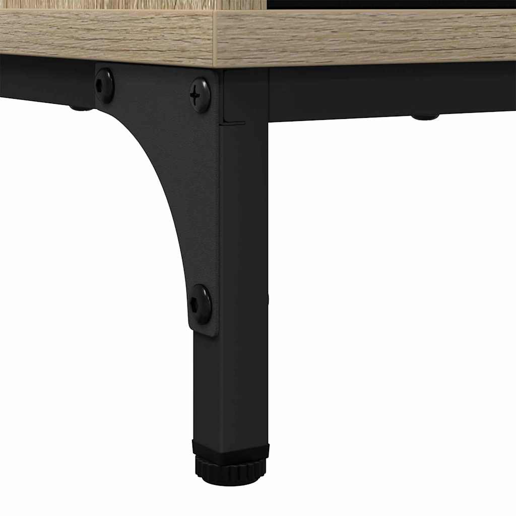 Sideboard Sonoma-Eiche 89,5 x 33 x 82 cm Holzwerkstoff