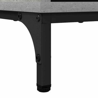 Sideboard Betongrau 89,5 x 33 x 82 cm Holzwerkstoff