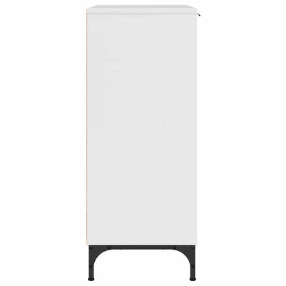 Sideboard Hochglanz-Weiß 89,5 x 33 x 82 cm Holzwerkstoff