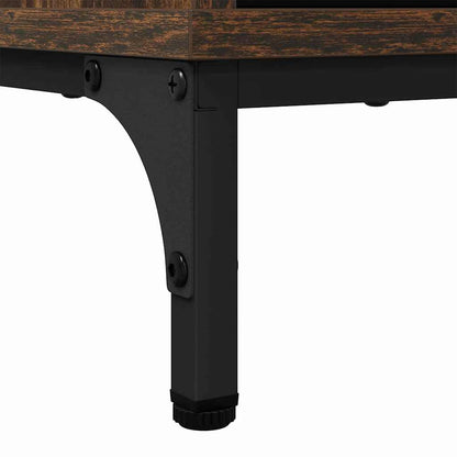 Sideboard Räuchereiche 89,5 x 33 x 82 cm Holzwerkstoff