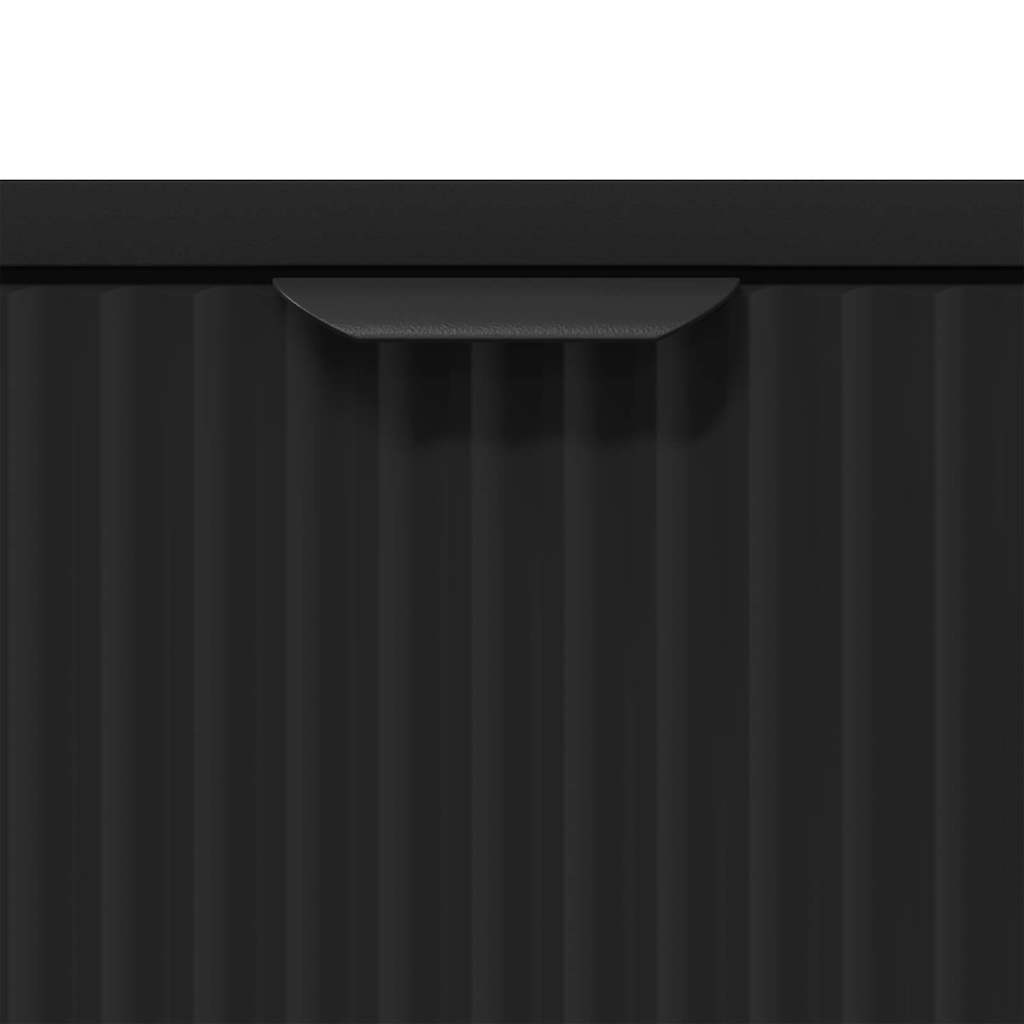 Nachttisch Schwarz 63,5 x 36 x 61 cm Holzwerkstoff