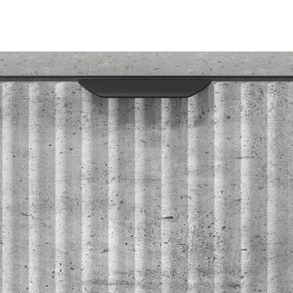 Nachttisch Betongrau 63,5 x 36 x 61 cm Holzwerkstoff