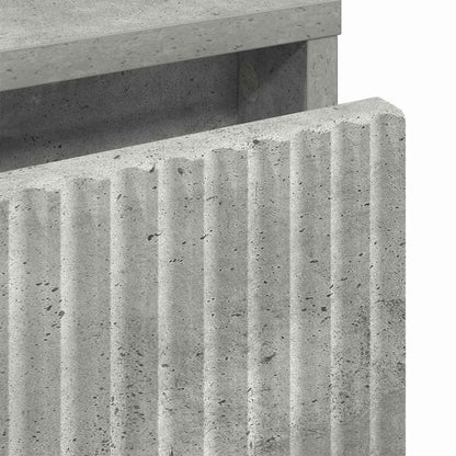 Nachttisch Betongrau 63,5 x 36 x 61 cm Holzwerkstoff