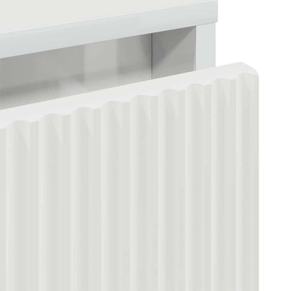 Nachttisch Hochglanz-Weiß 63,5 x 36 x 61 cm Holzwerkstoff