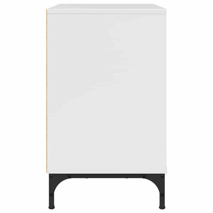Nachttisch Hochglanz-Weiß 63,5 x 36 x 61 cm Holzwerkstoff