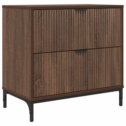 Nachttisch Braun Eichen-Optik 63,5 x 36 x 61 cm Holzwerkstoff