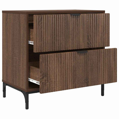 Nachttisch Braun Eichen-Optik 63,5 x 36 x 61 cm Holzwerkstoff