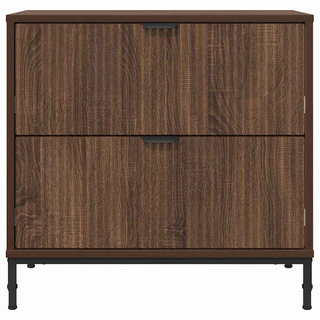 Nachttisch Braun Eichen-Optik 63,5 x 36 x 61 cm Holzwerkstoff