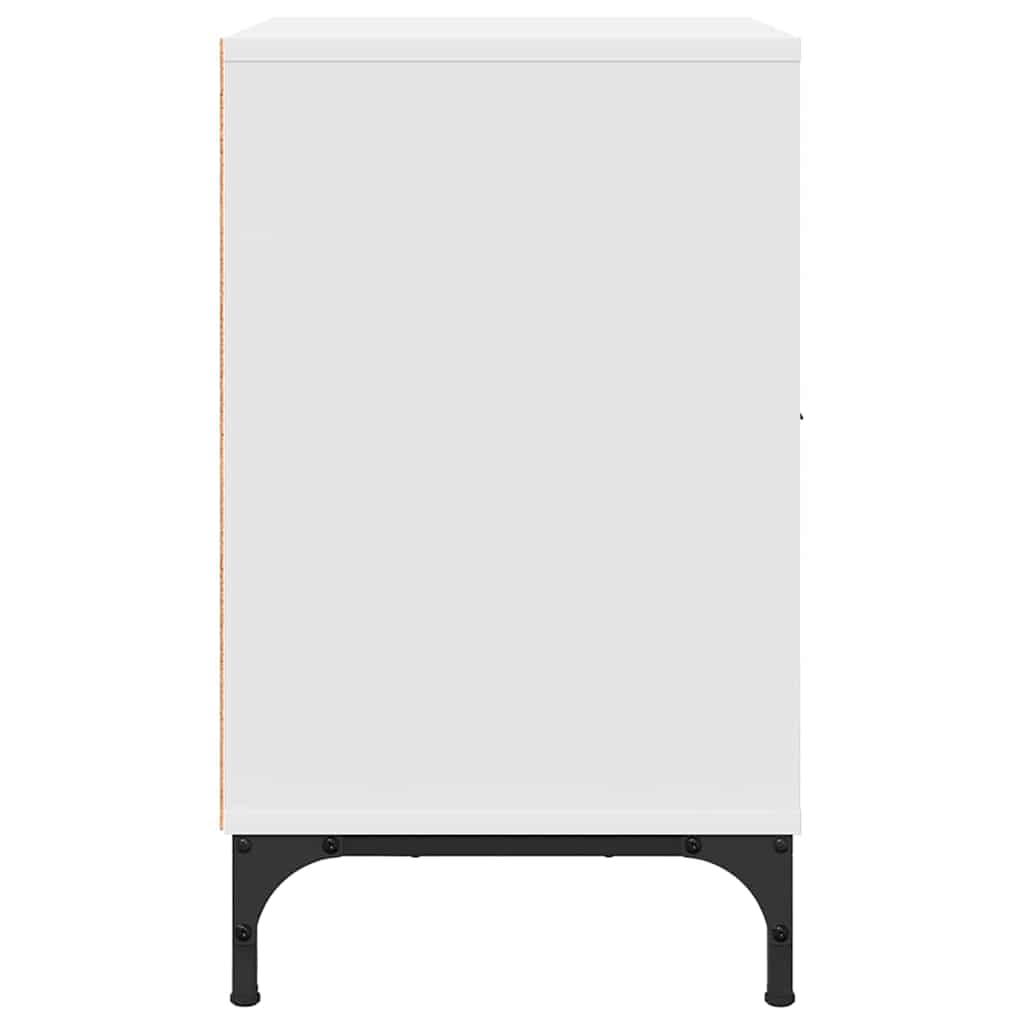 Nachttische 2 pcs Weiß 49 x 36 x 61 cm Holzwerkstoff