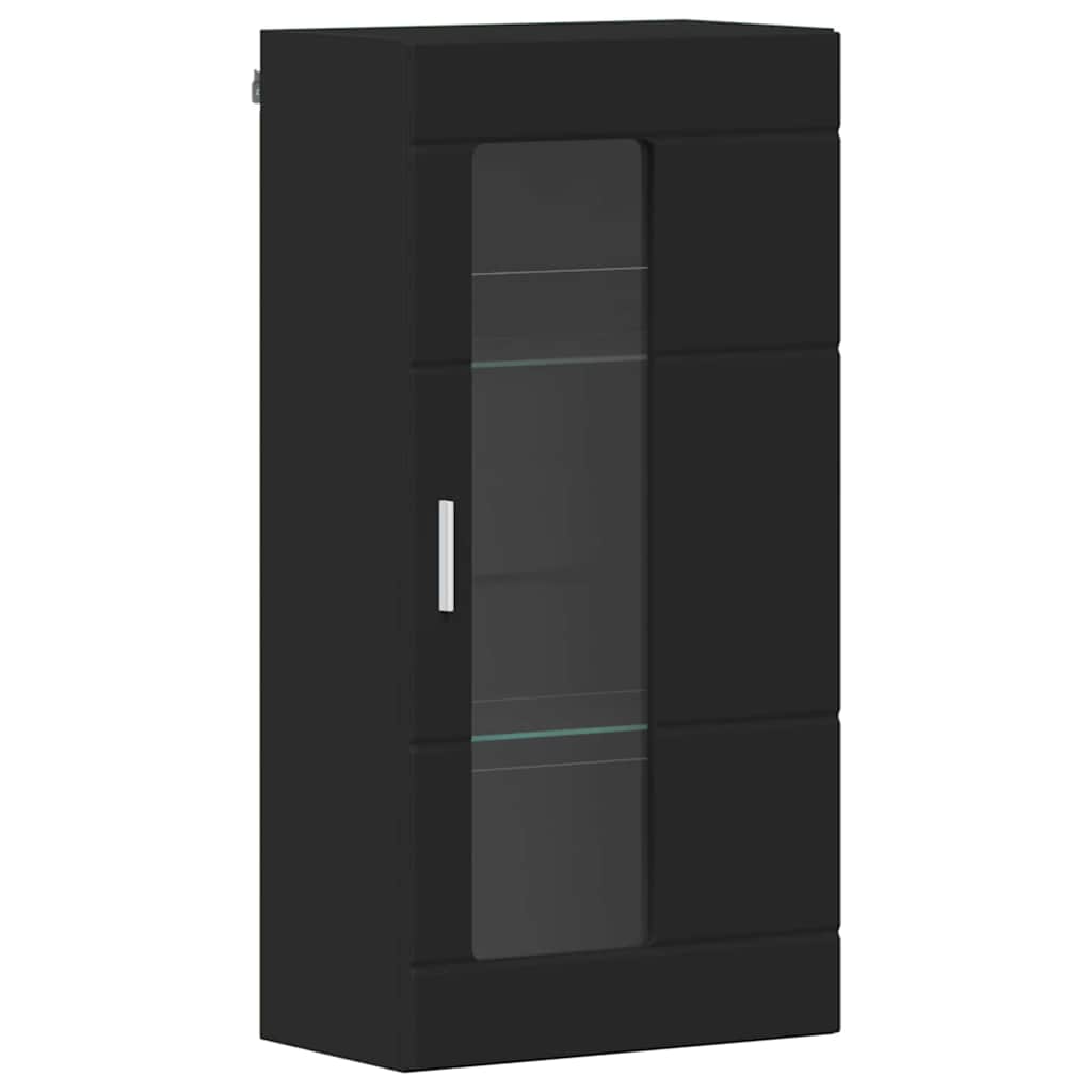 Wandmontierter Schrank Schwarz 55 x 29 x 100 cm Holzwerkstoff