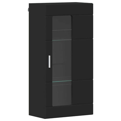 Wandmontierter Schrank Schwarz 55 x 29 x 100 cm Holzwerkstoff