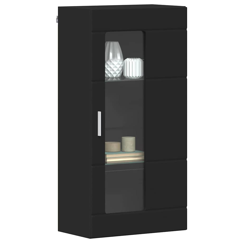 Wandmontierter Schrank Schwarz 55 x 29 x 100 cm Holzwerkstoff