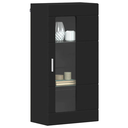 Wandmontierter Schrank Schwarz 55 x 29 x 100 cm Holzwerkstoff