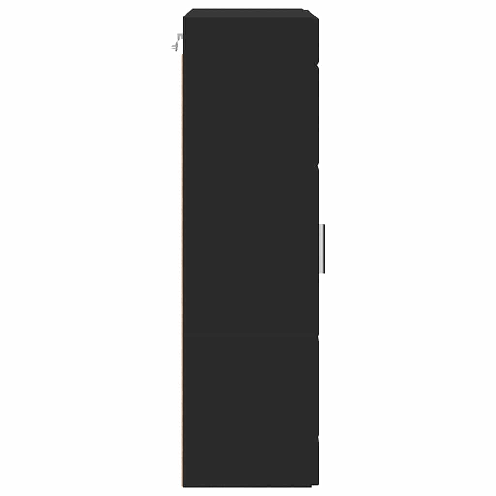 Wandmontierter Schrank Schwarz 55 x 29 x 100 cm Holzwerkstoff
