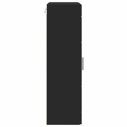 Wandmontierter Schrank Schwarz 55 x 29 x 100 cm Holzwerkstoff