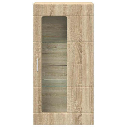Wandmontierter Schrank mit Regal Sonoma-Eiche 55 x 29 x 100 cm