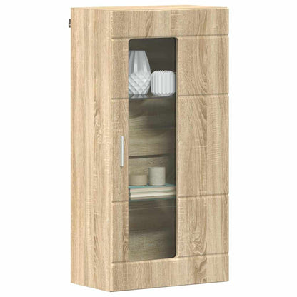 Wandmontierter Schrank mit Regal Sonoma-Eiche 55 x 29 x 100 cm
