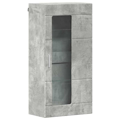 Wandmontierter Schrank Betongrau 55 x 29 x 100 cm Holzwerkstoff