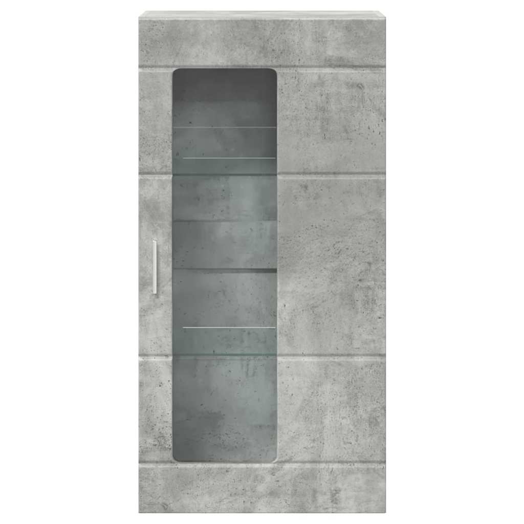 Wandmontierter Schrank Betongrau 55 x 29 x 100 cm Holzwerkstoff