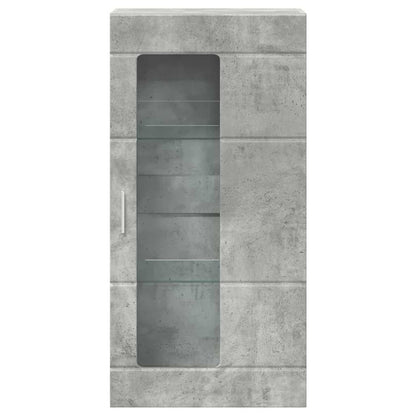 Wandmontierter Schrank Betongrau 55 x 29 x 100 cm Holzwerkstoff