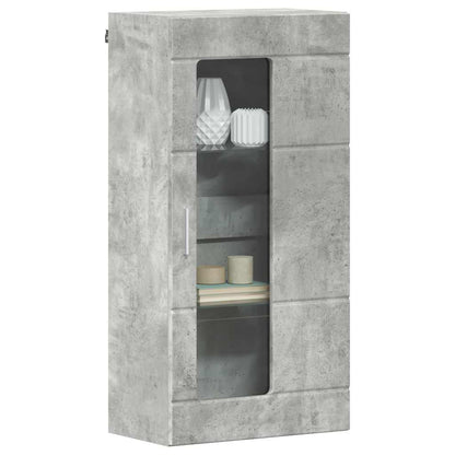Wandmontierter Schrank Betongrau 55 x 29 x 100 cm Holzwerkstoff