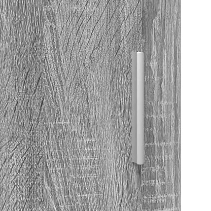 Wandmontierter Schrank mit Regal Grau Sonoma 55 x 29 x 100 cm
