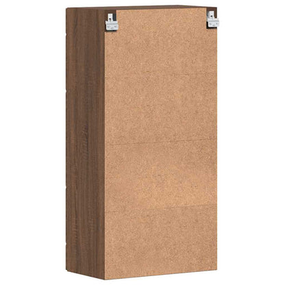 Wandmontierter Schrank Braun Eichen-Optik 55 x 29 x 100 cm
