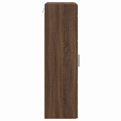 Wandmontierter Schrank Braun Eichen-Optik 55 x 29 x 100 cm