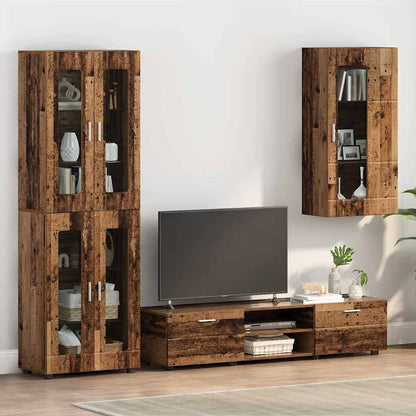 Wandmontierter Schrank Altholz 55 x 29 x 100 cm Holzwerkstoff
