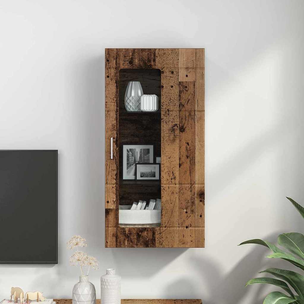 Wandmontierter Schrank Altholz 55 x 29 x 100 cm Holzwerkstoff