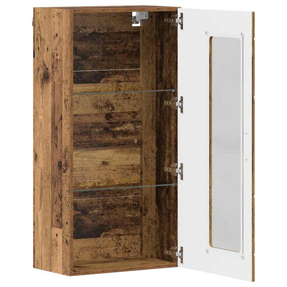 Wandmontierter Schrank Altholz 55 x 29 x 100 cm Holzwerkstoff
